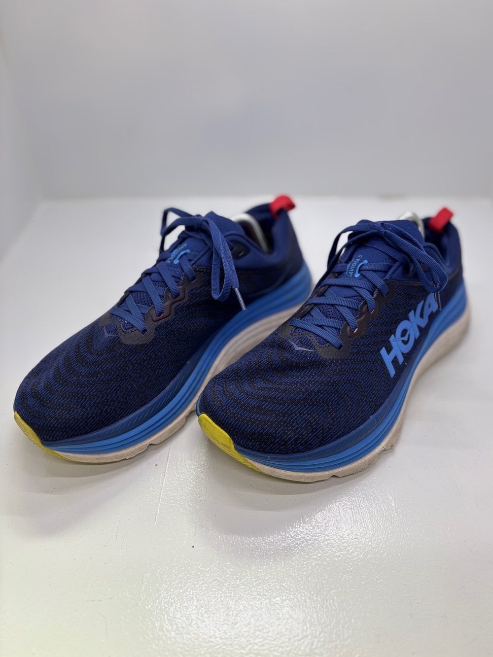 HOKA One One Gaviota 5 Men's 10.5 wide Blue Stability Running Shoes - Picture 2 of 13